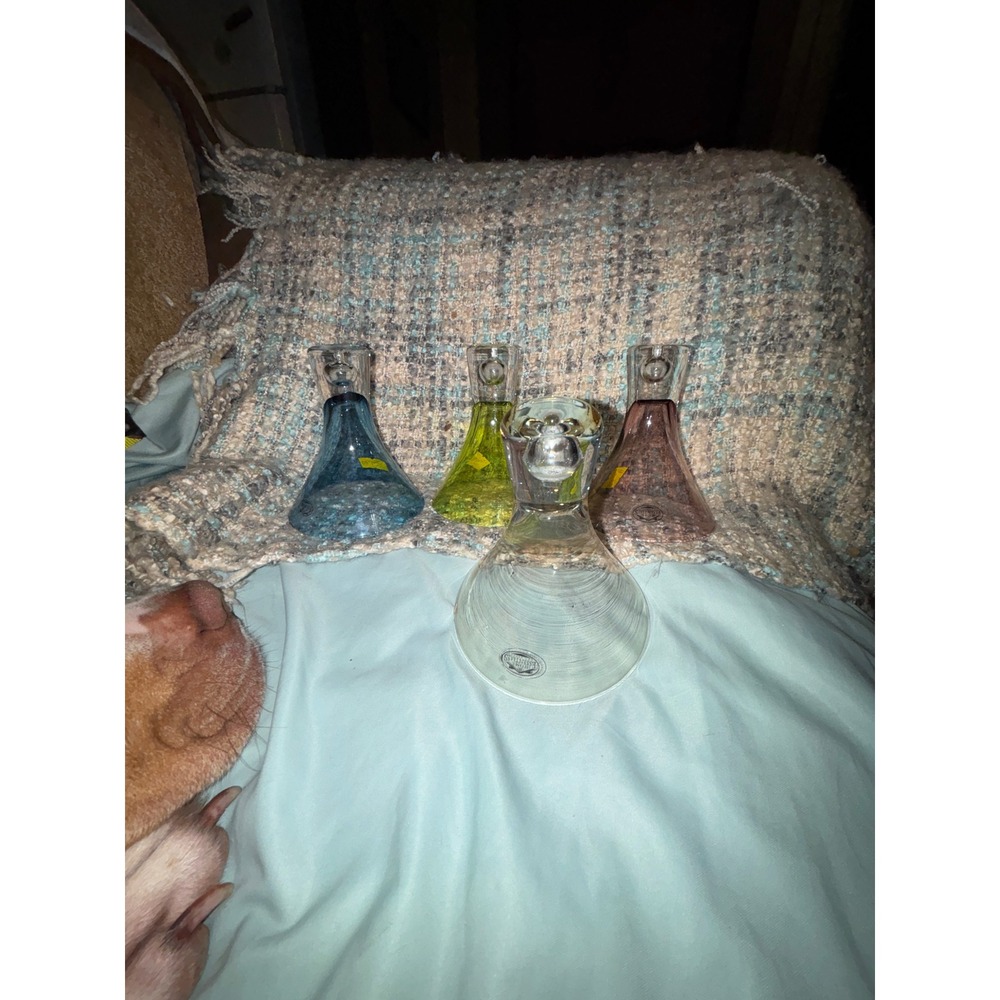 Home Essentials and Beyond Martini Glasses Set 4 Multi Color 5 Inch